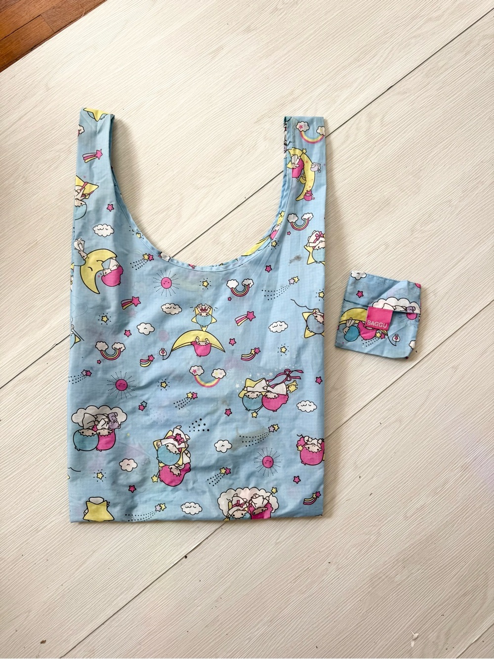 little twin stars sanrio baggu โก standard reusable bag